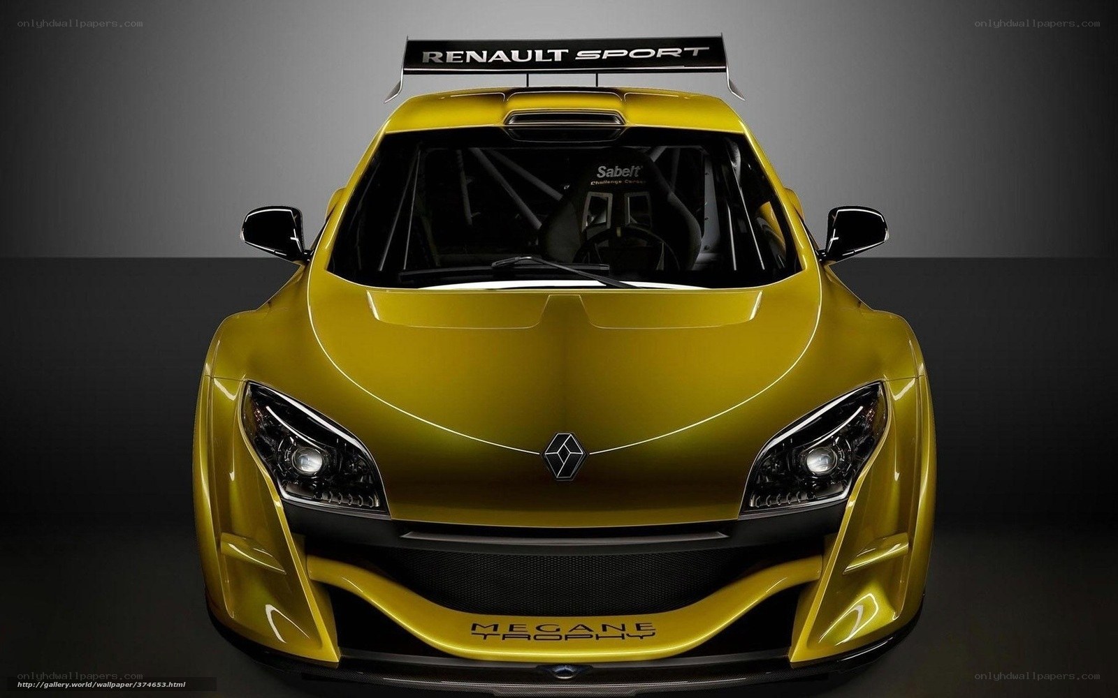 Yellow Renault Mégane Trophy