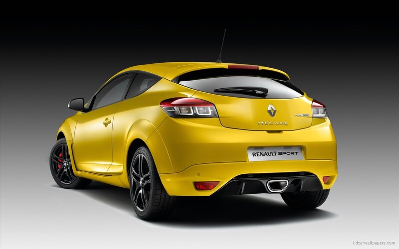 Yellow Renault Megane — Dramatic, Photograph