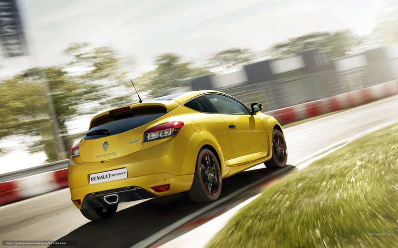 Yellow Renault Megane — Dynamic, Afternoon, Photograph, Car