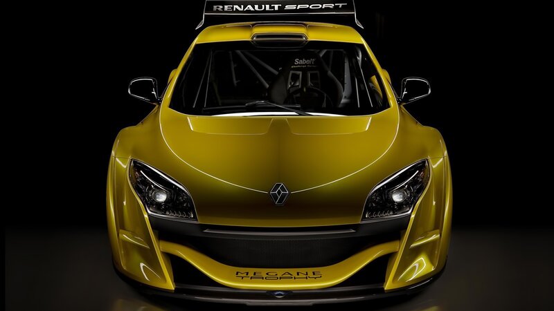 Yellow Renault Megane Trophy