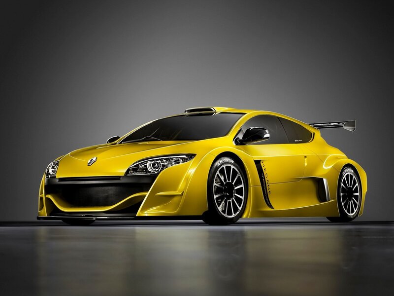 Yellow Renault Megane Trophy