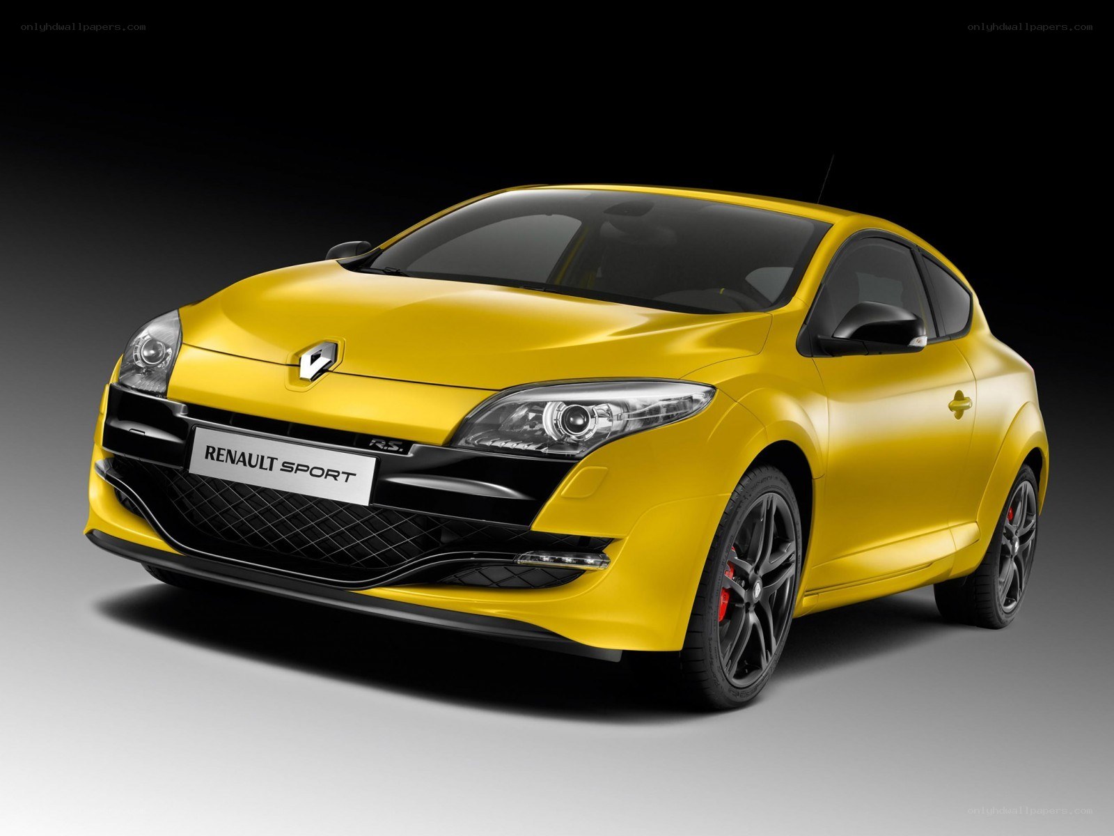Yellow Renault Sport car
