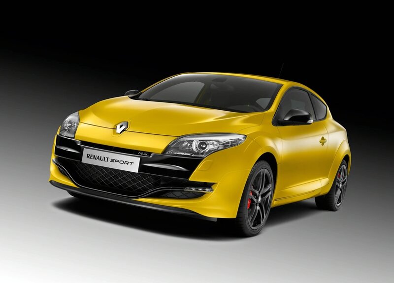 Yellow Renault Sport car