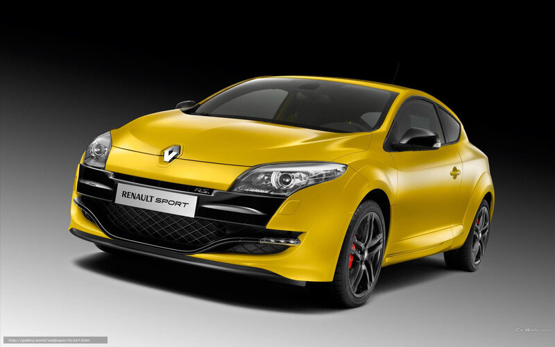 Yellow Renault Sport Car — Dramatic