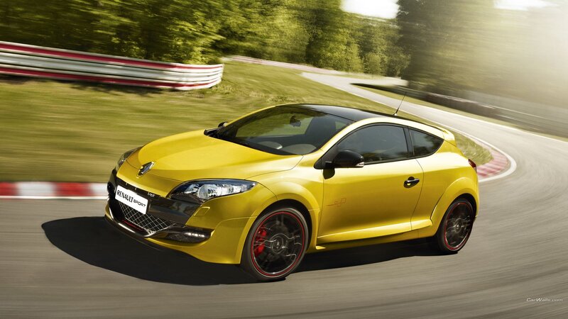 Yellow Renault Sport Car — Dynamic, Afternoon