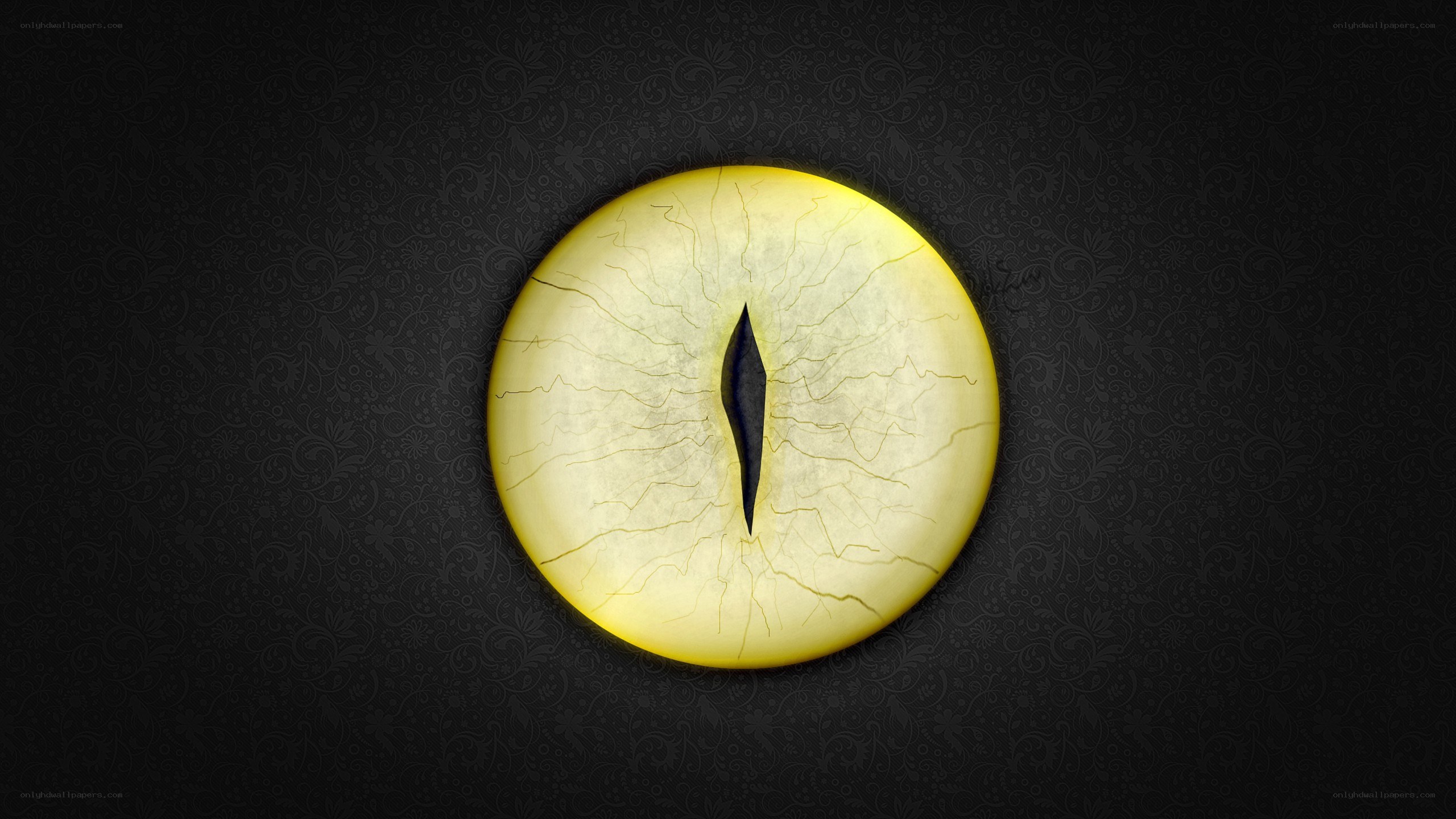 yellow reptilian eye