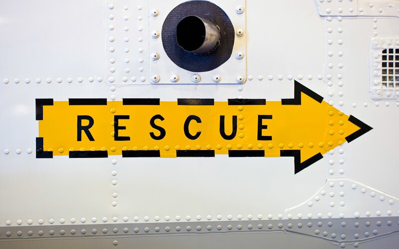 Yellow Rescue Arrow