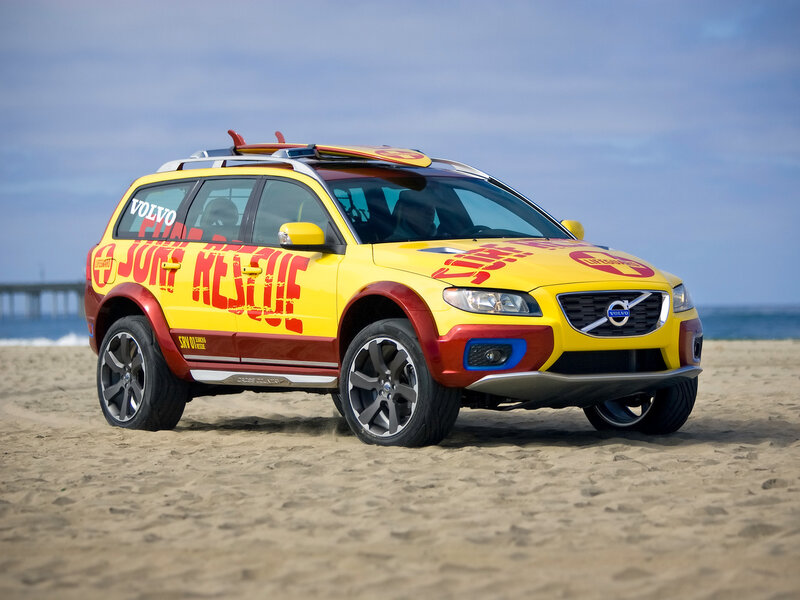 Yellow Rescue Car — Bright, Afternoon