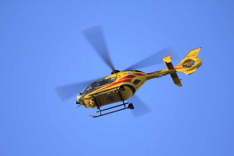 Yellow Rescue Helicopter — Clear