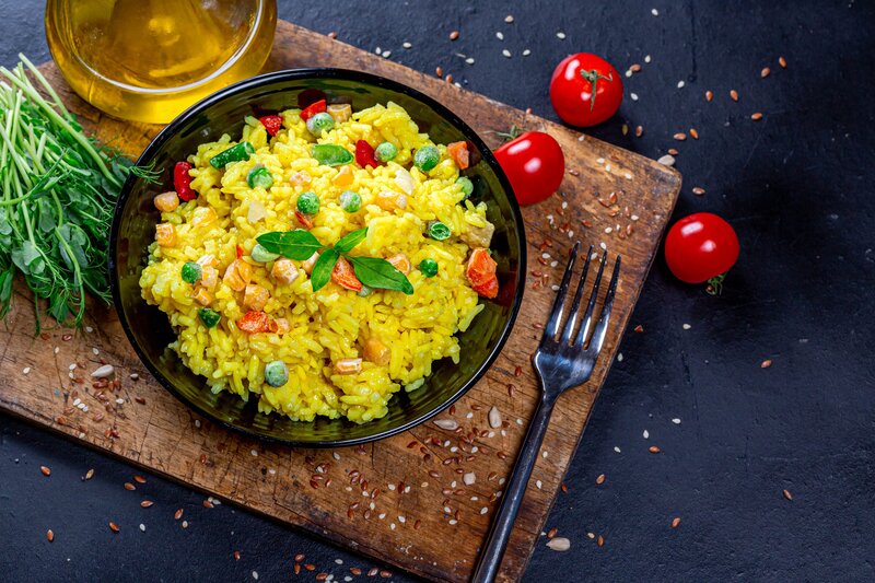 Yellow Rice Dish