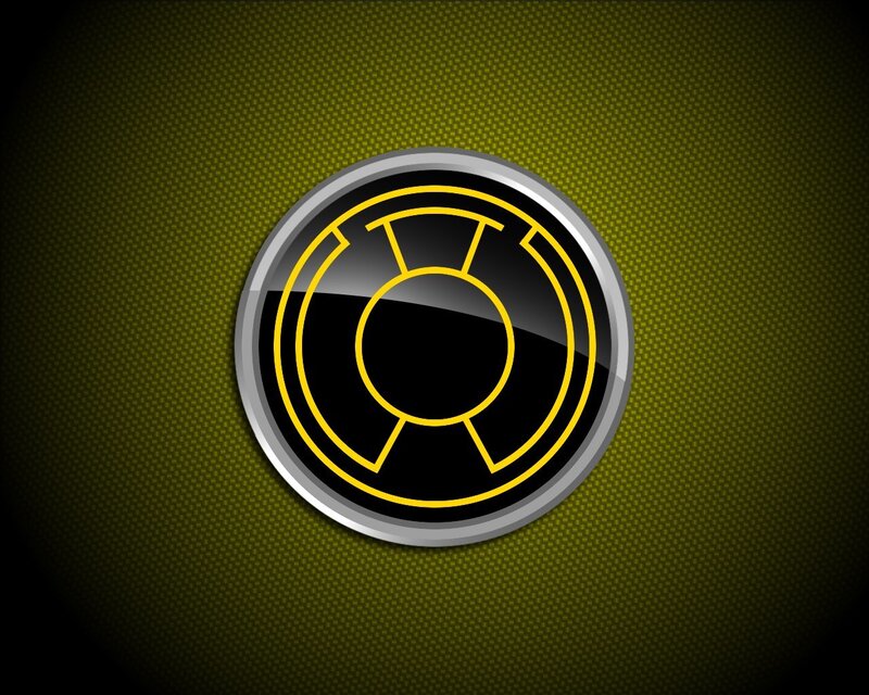 Yellow Ring Symbol — Black
