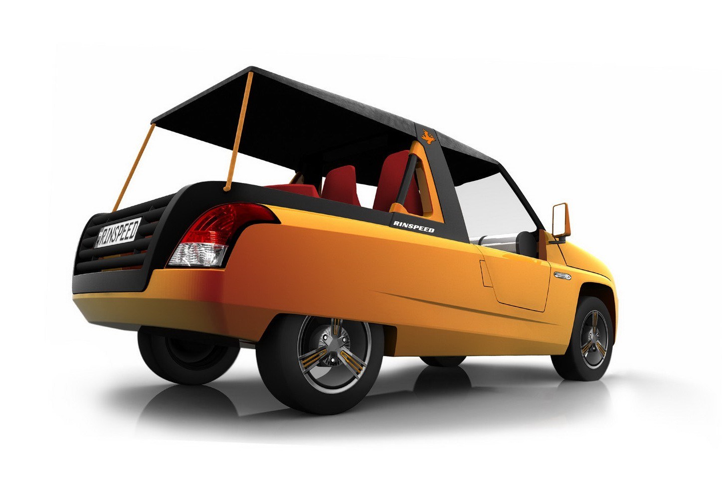 Yellow Rinspeed concept car