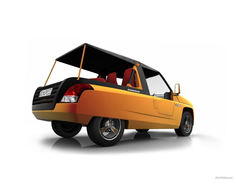 Yellow Rinspeed concept car
