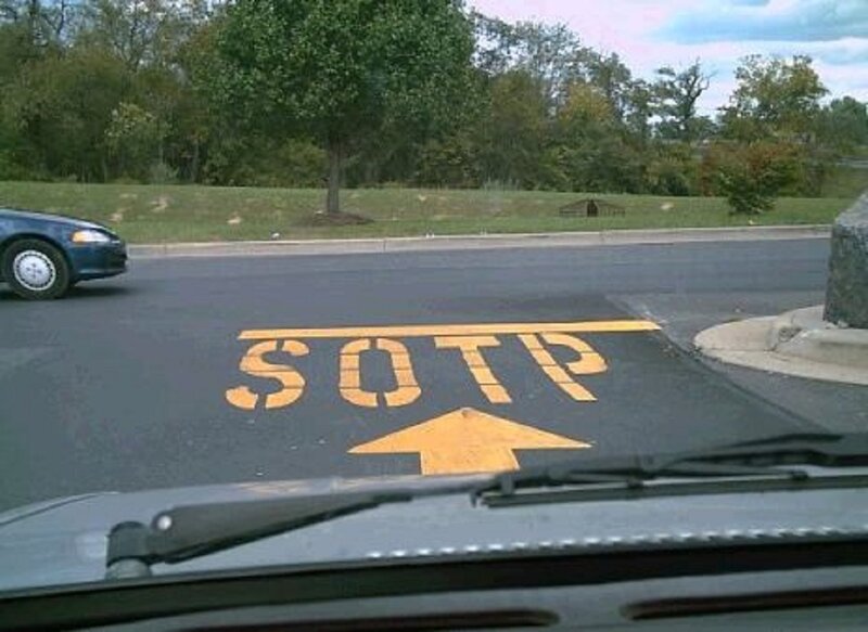 Yellow Road Marking