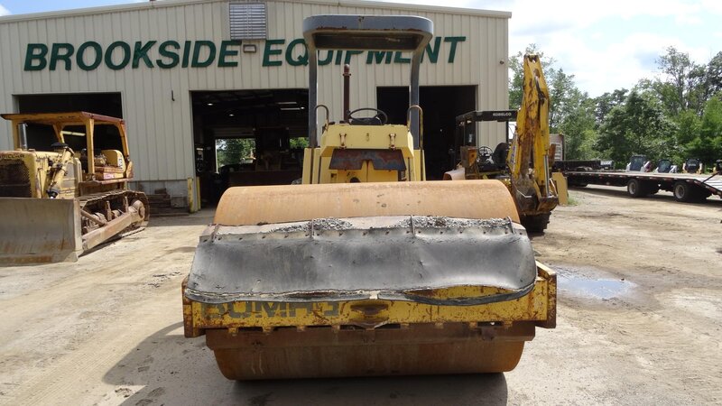 Yellow Road Roller — Industrial, Afternoon