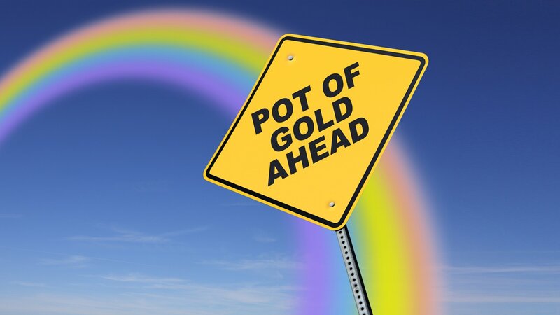 Yellow Road Sign — Blue, Hopeful