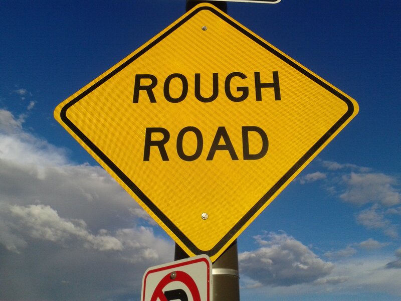 Yellow Road Sign — Clear