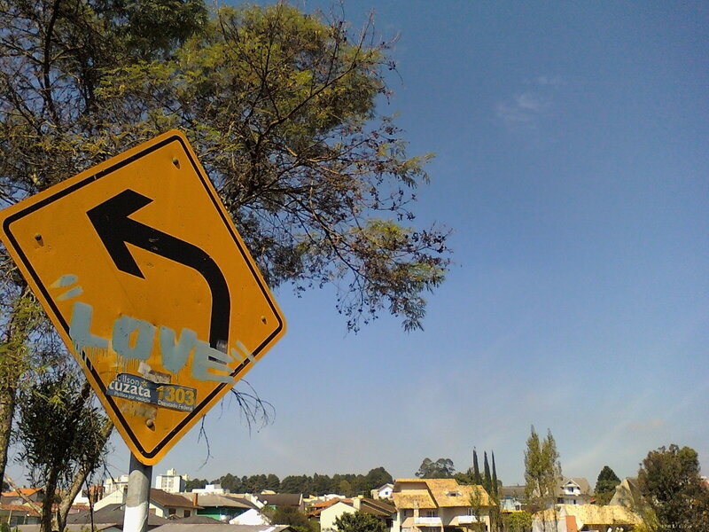 Yellow Road Sign