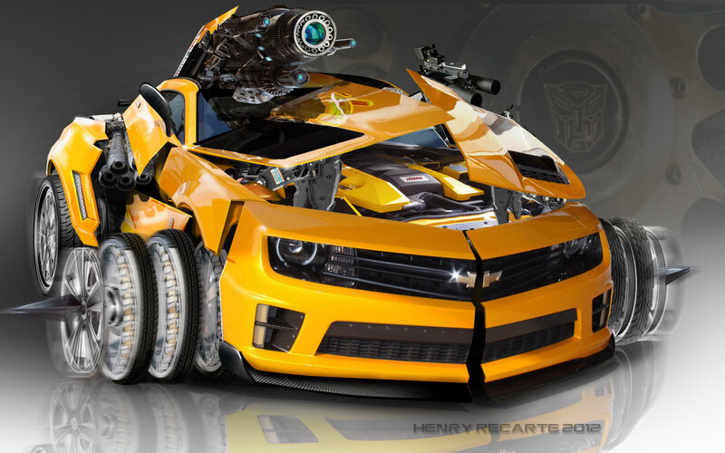 Yellow Robot Car