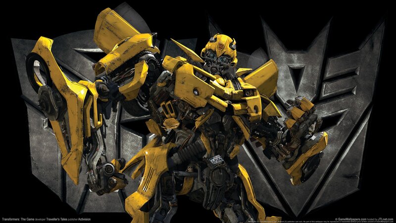 Yellow Robot Character — Dramatic, 3d Render, Decepticon Symbol