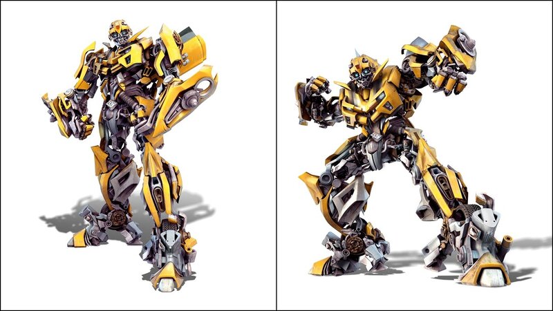 Yellow Robot Character — Dynamic, 3d Render, Action Pose