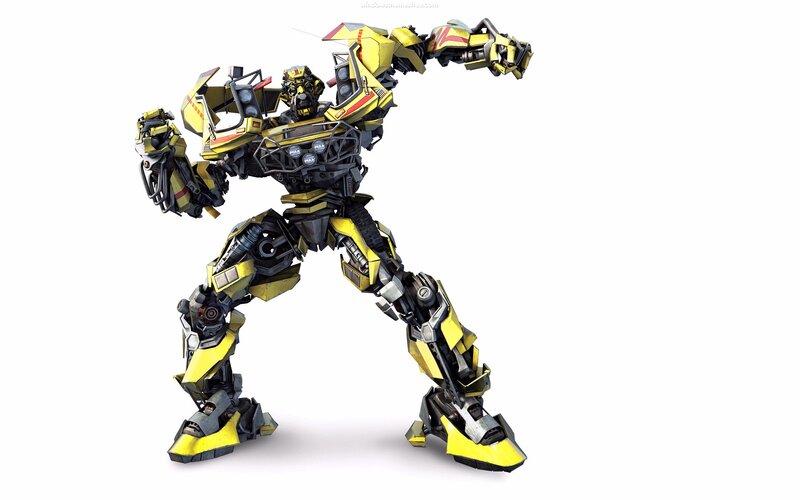 Yellow Robot Character — Dynamic