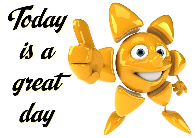 Yellow Robot Character — Happy