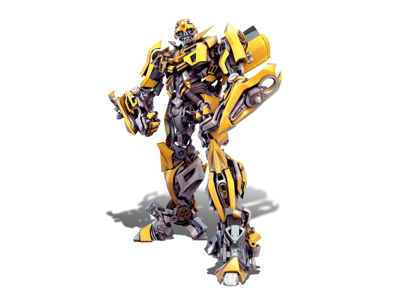Yellow Robot Character — Neutral, 3d Render