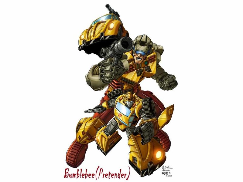 Yellow Robot Character