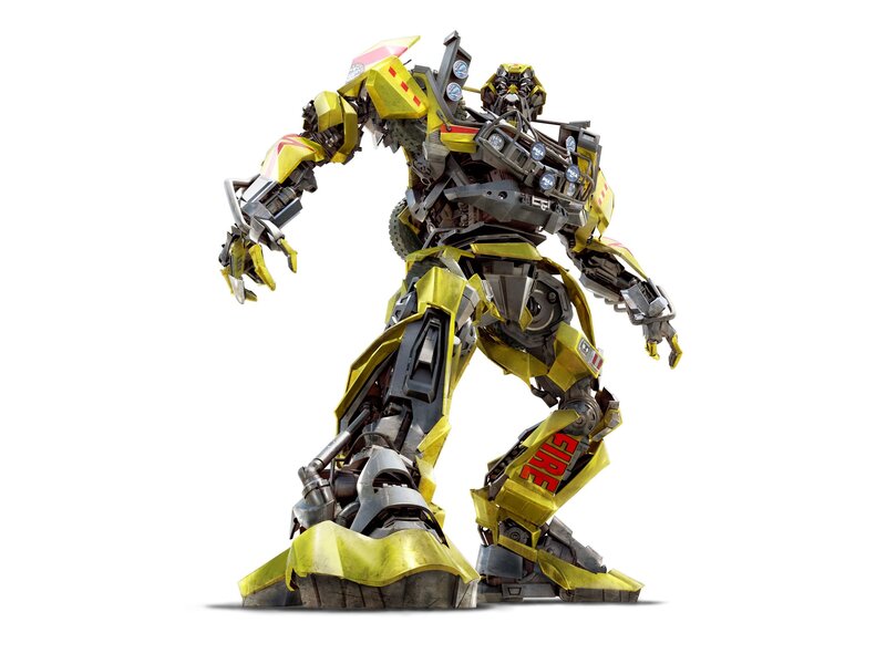 Yellow Robot Figure — Neutral, 3d Render