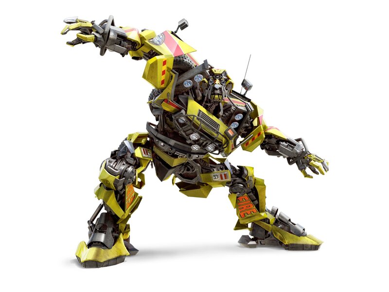 yellow robot fire fighter