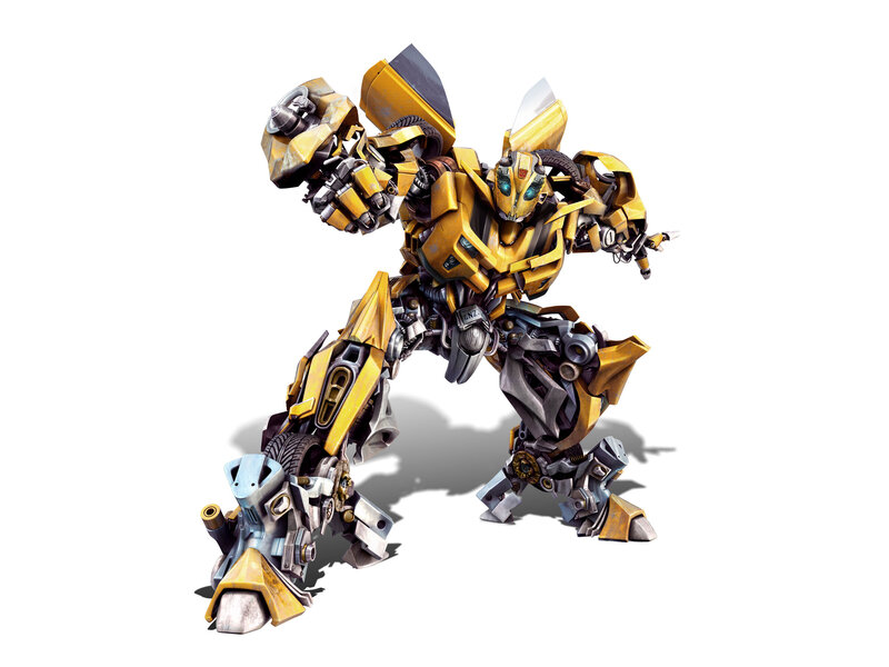 Yellow Robot Transformer — Dynamic, 3d Render
