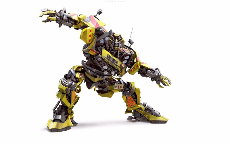 Yellow Robot Transformer — Dynamic