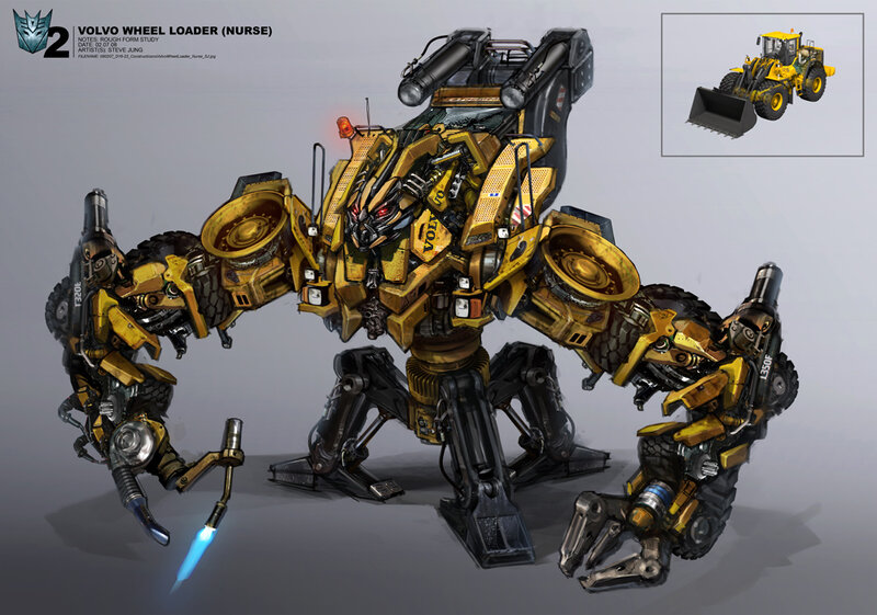 Yellow Robot Transformer — Mechanical