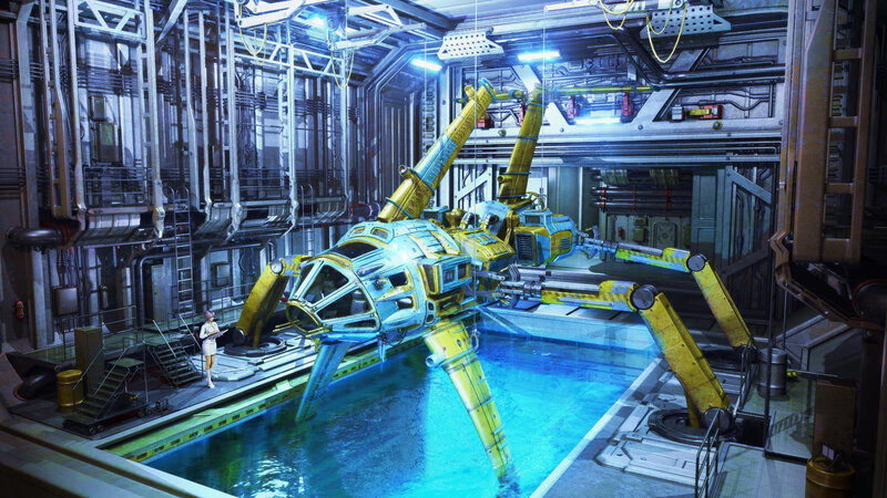Yellow Robotic Vehicle