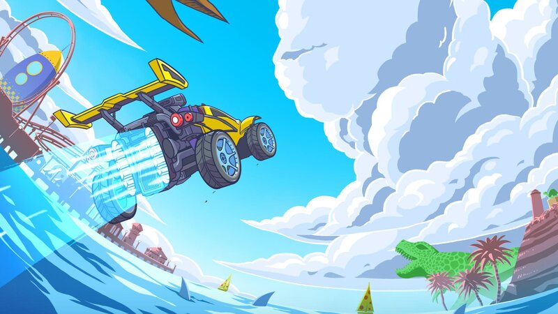 Yellow Rocket Car