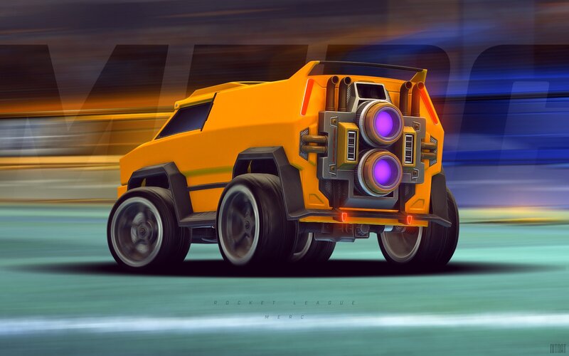 Yellow Rocket League Car