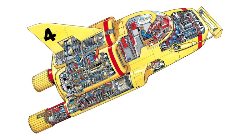 Yellow Rocket Ship