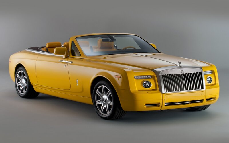 Yellow Rolls-Royce Convertible — Neutral