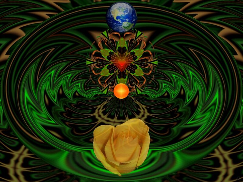 Yellow Rose and Earth