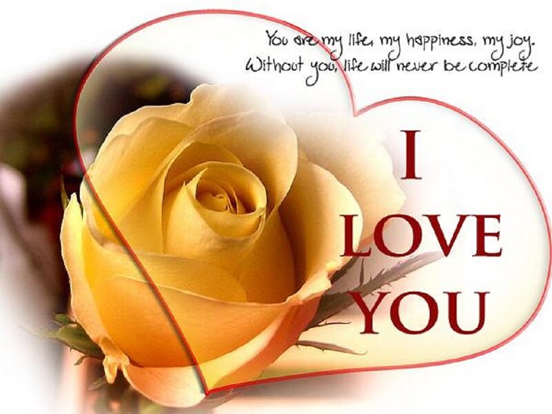 Yellow Rose in Heart
