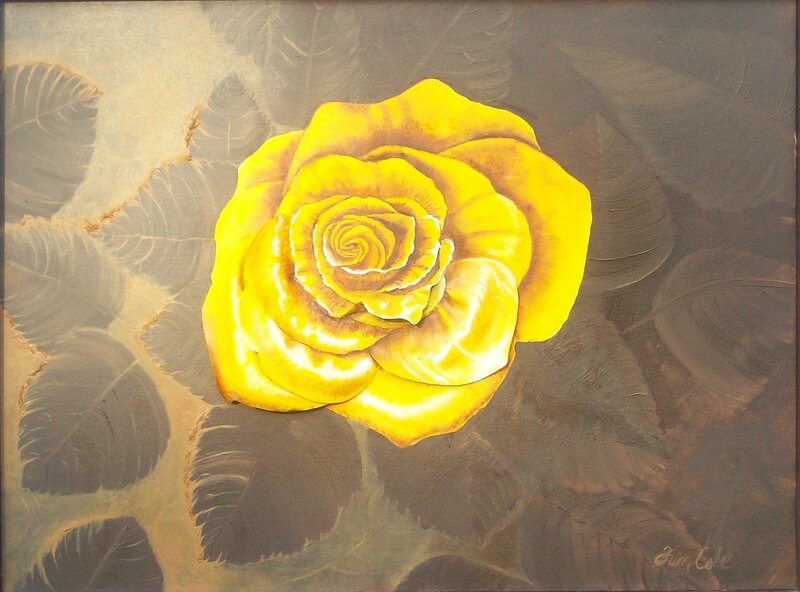 Yellow Rose Painting — Calm