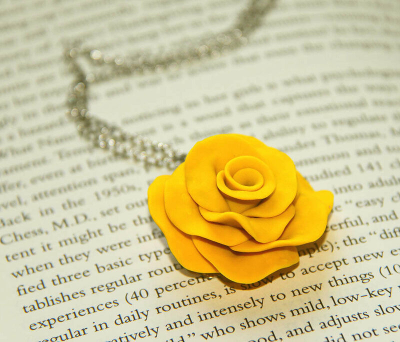 Yellow Rose Pendant