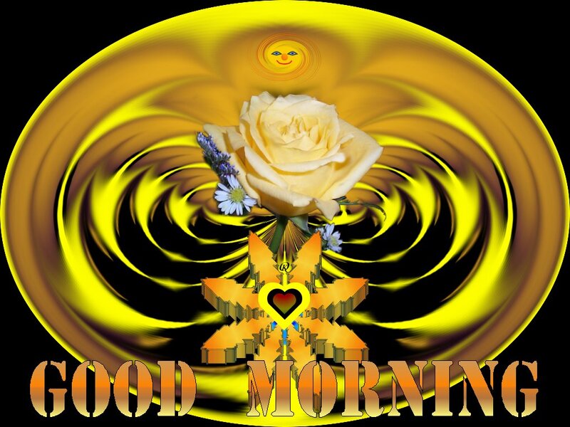 Yellow Rose with Flowers — Cheerful