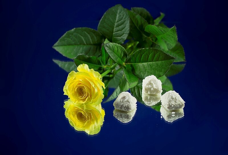 Yellow Roses and Candies