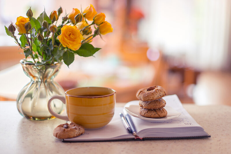 Yellow Roses and Cookies
