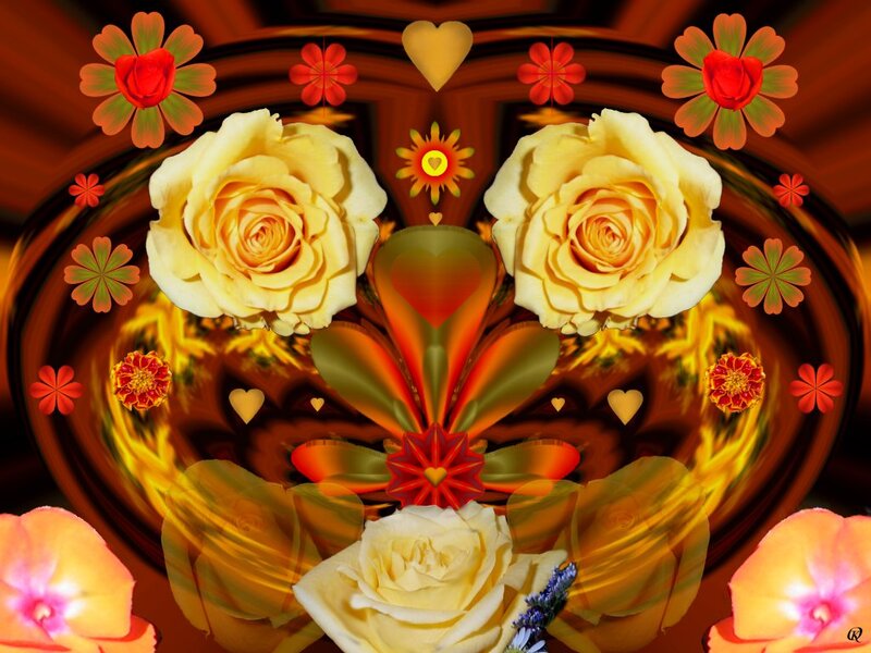 Yellow Roses and Flowers — Vibrant
