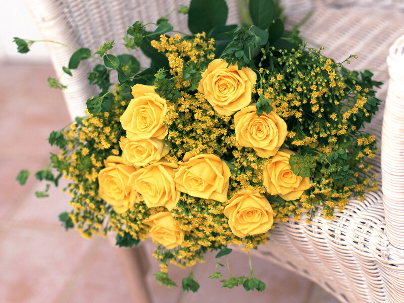 Yellow Roses Bouquet — Calm, Afternoon