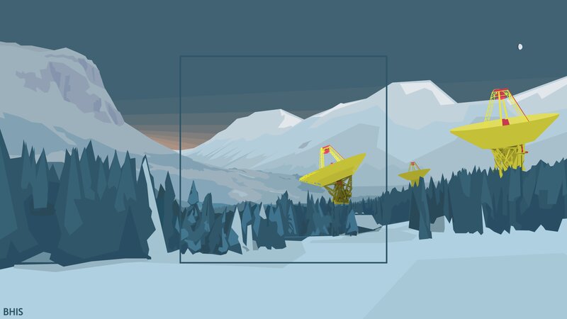 Yellow Satellite Dishes
