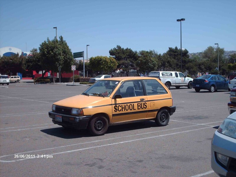 Yellow School Bus Car